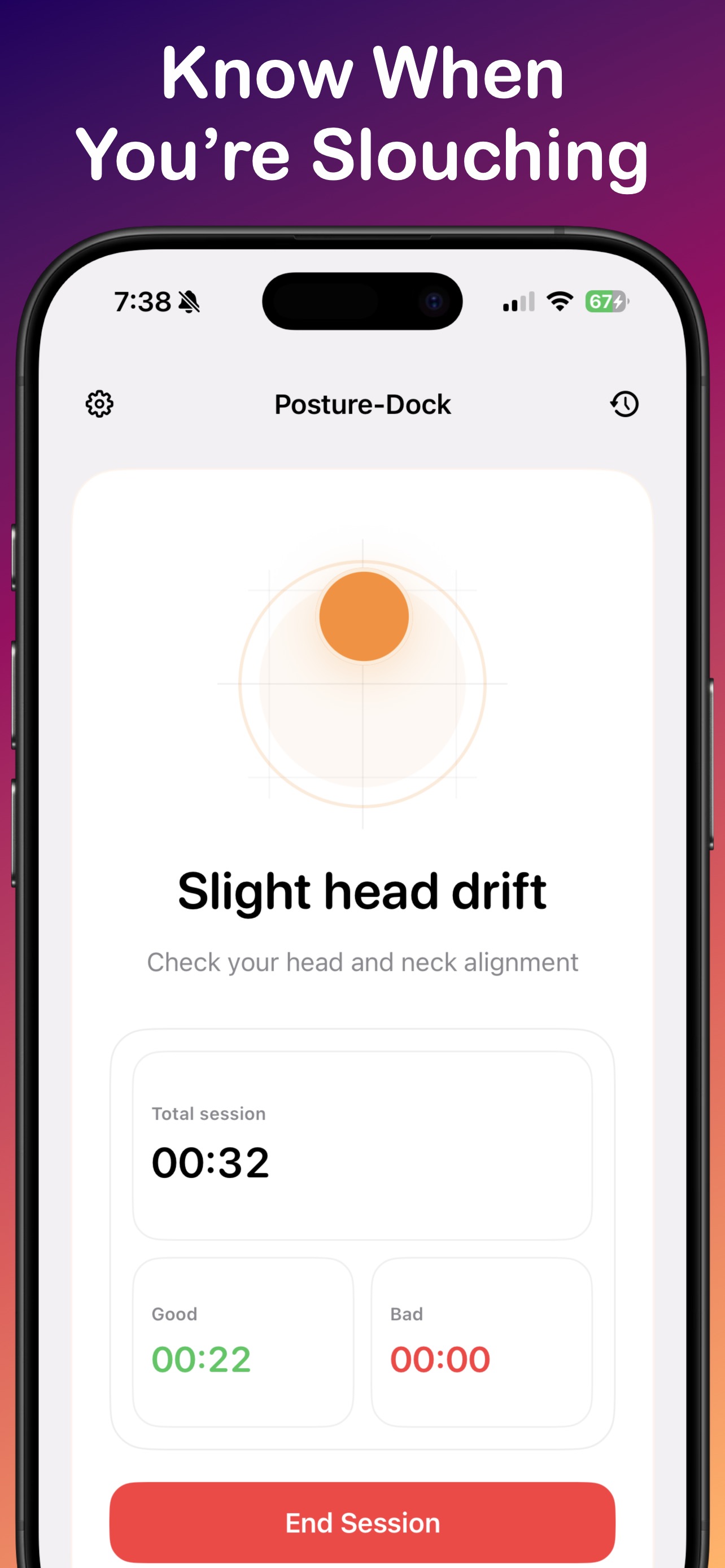 Slight head drift feedback